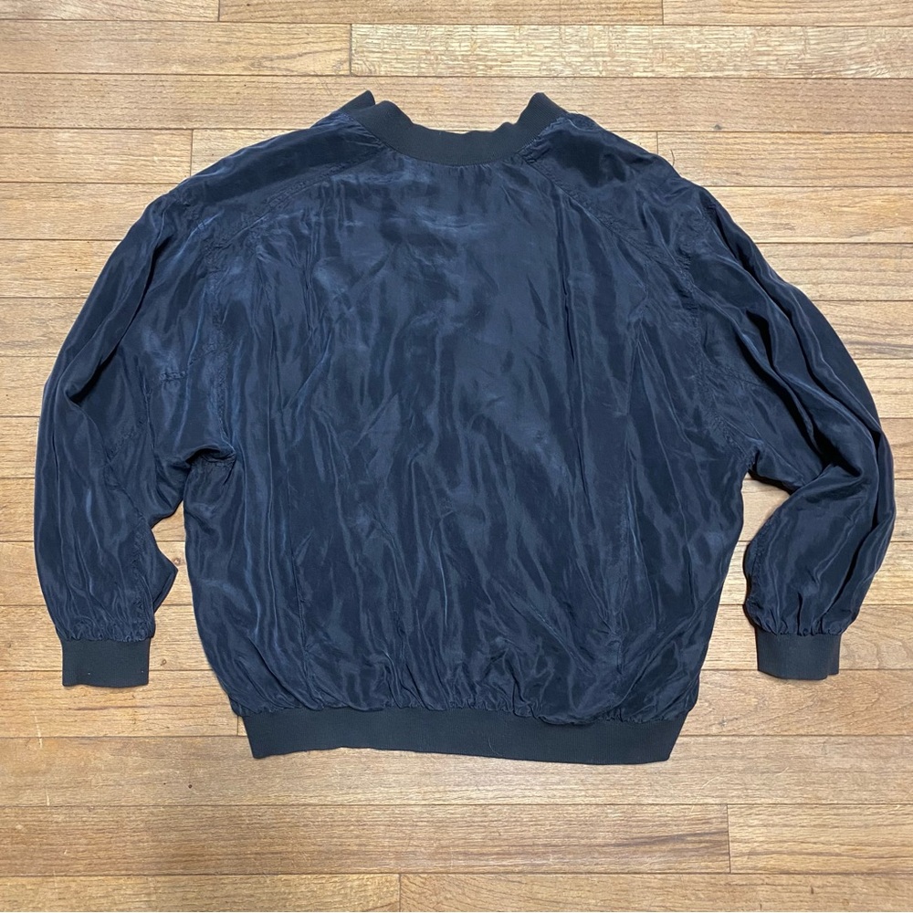 Blue and Black Plaid Bomber Jacket - Picture 8 of 11